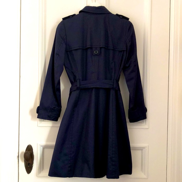 Banana Republic trench coat in navy color size xs - Picture 3 of 3